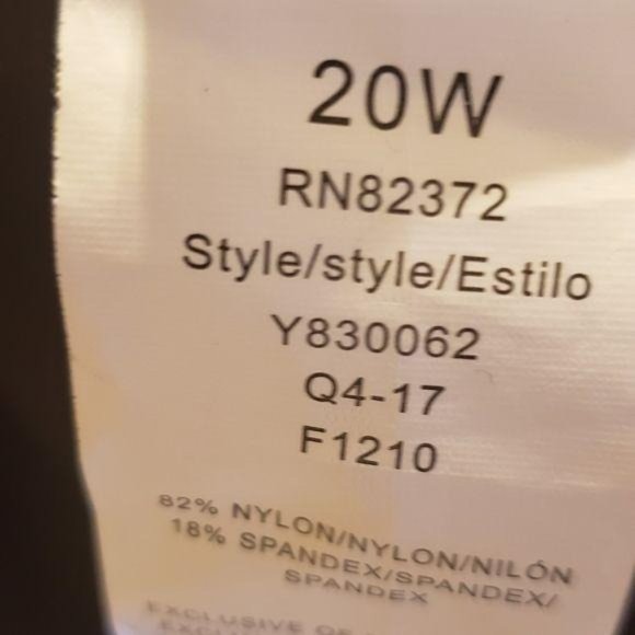 Island waves women black bikini bottom coverage plus size 20w beach, swim, pool - Picture 3 of 4